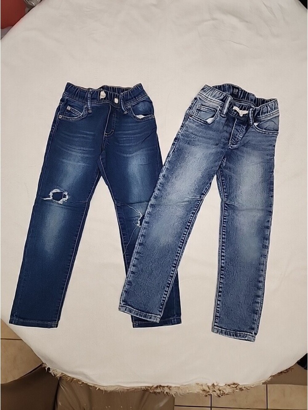 Bundle Of 2 Gap Slim Stretch Jeans Boys  Size Small 6/7 Blue Denim Outdoor
